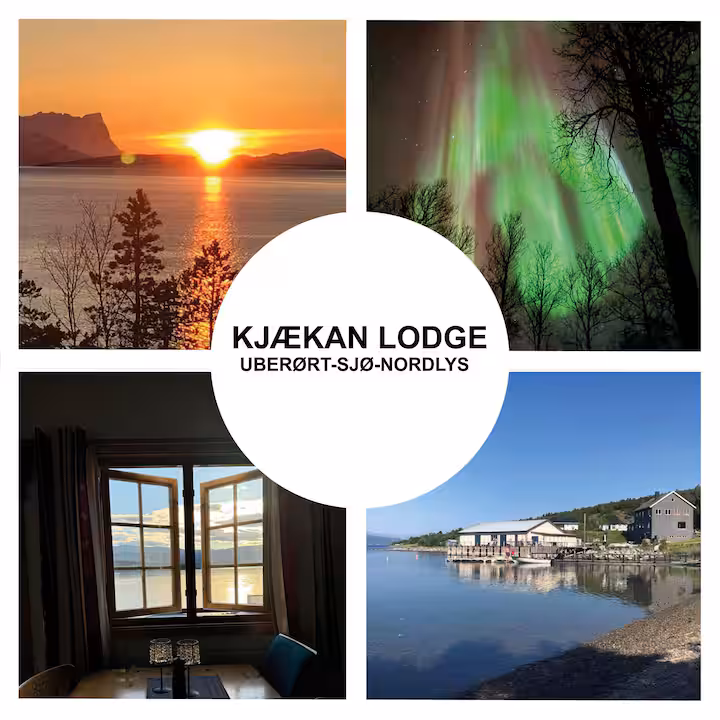 Utsikt fra Kjækan Lodge